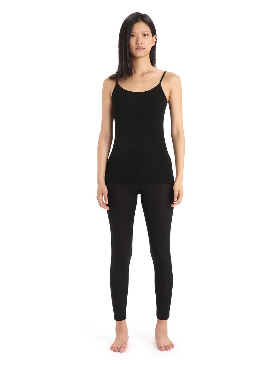 Sous Vêtement Icebreaker Merino 175 Everyday Cami Thermal Singlet Femme Noir | FR 1693DFMN